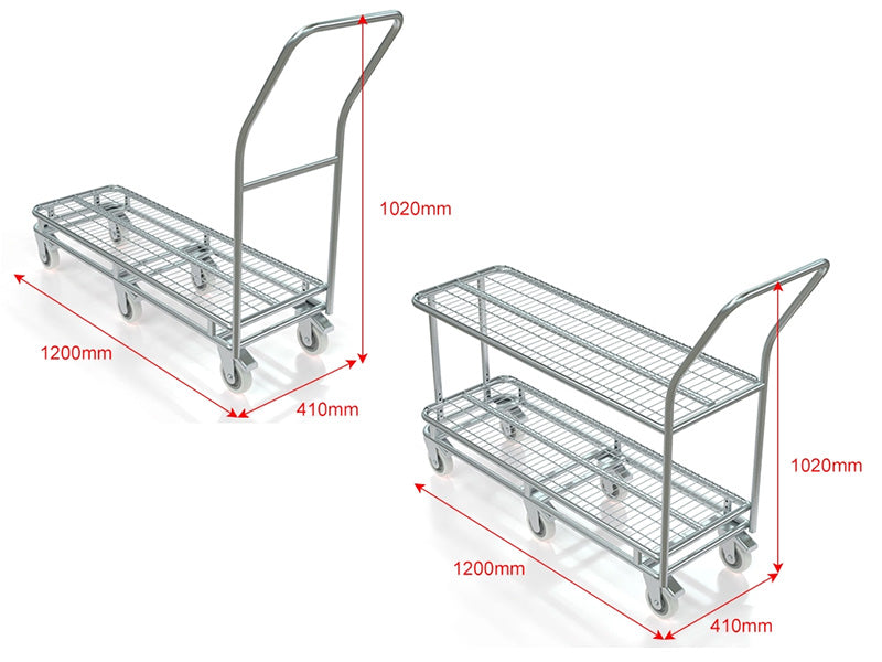 Carro metálico multifuncional