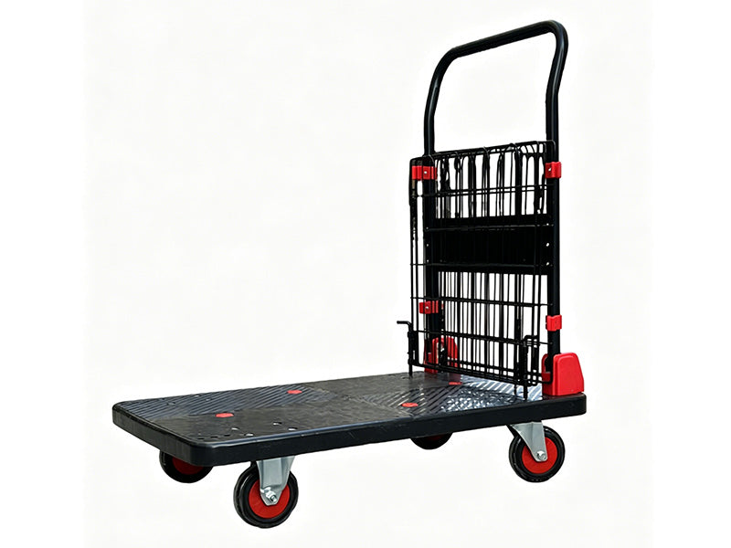 Carro para bodega con rejilla de 3 caras