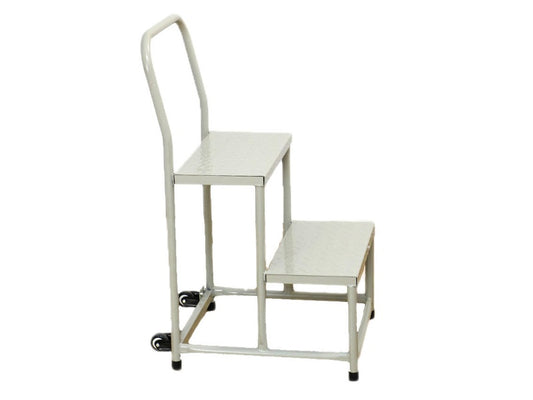 Escalera de 2 peldaños con pasamano