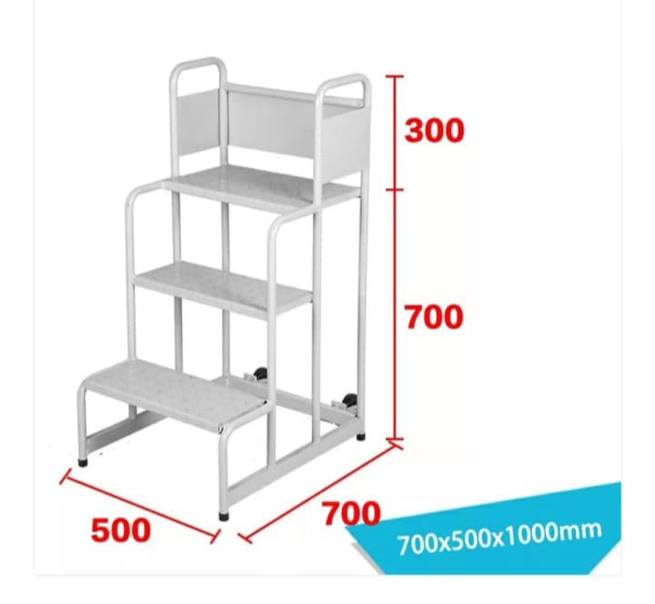 Escalera plataforma de 3 peldaños