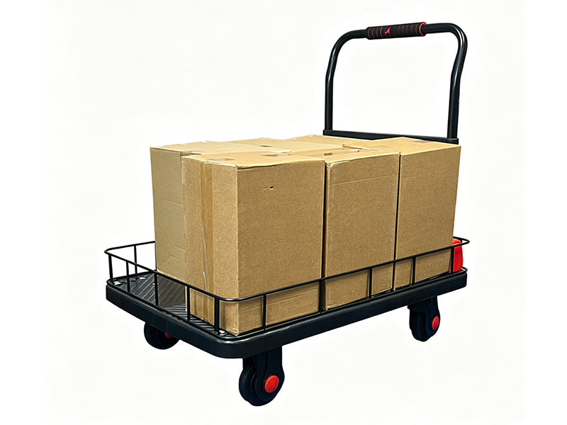 Carro para bodega con rejilla baja