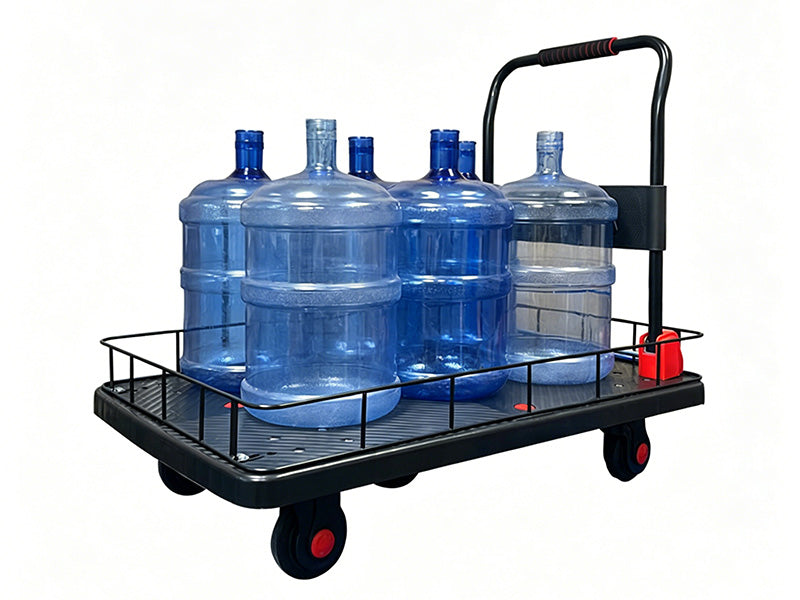 Carro para bodega con rejilla baja