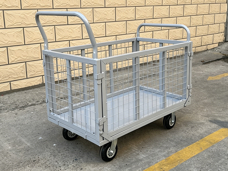 Carro multiuso con rejilla y ruedas