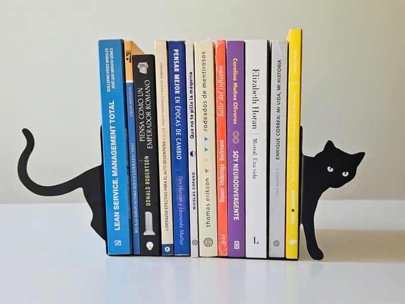 Soporte de libros decorativo