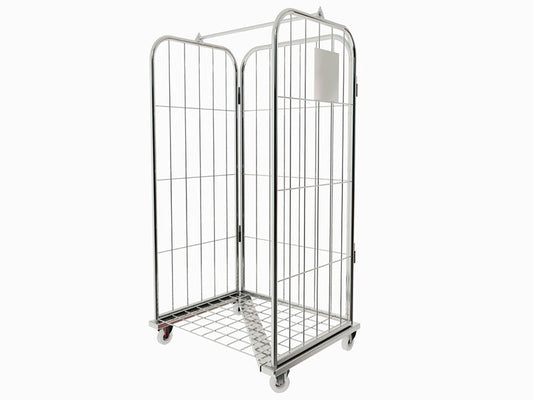 Contenedor de 3 caras con apertura frontal