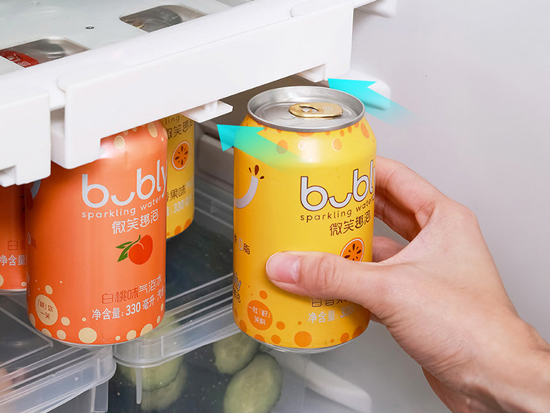 Organizador colgante de latas para refrigerador