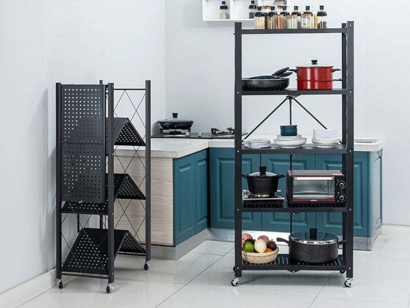 Estante organizador plegable de 4 y 5 niveles