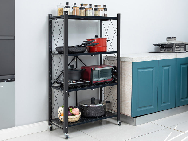 Estante organizador plegable de 4 y 5 niveles