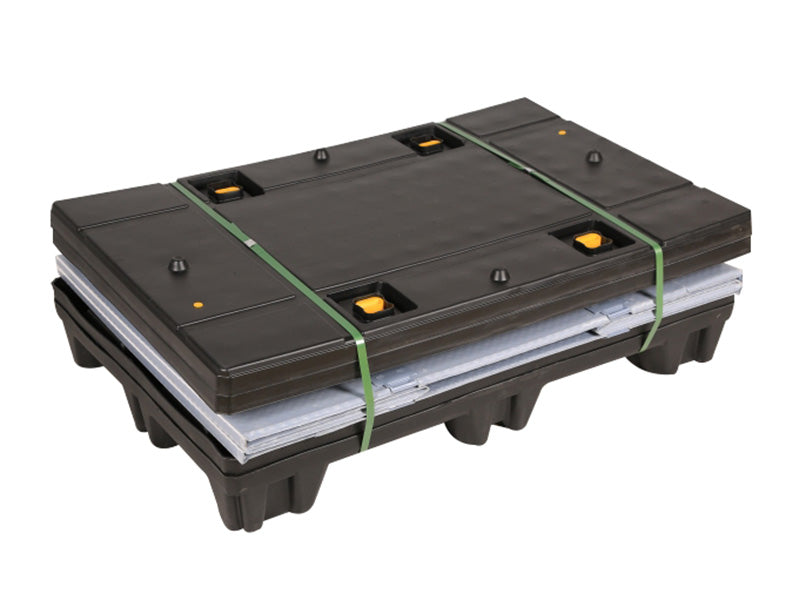 Caja de pallet  plástica plegable para material a granel