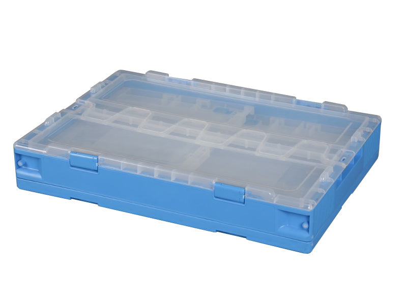 Caja de logística plegable transparente