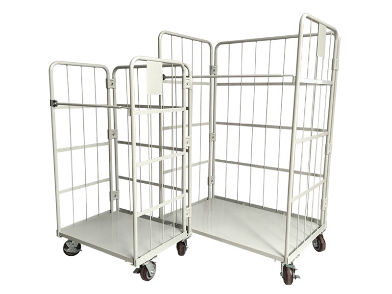 Contenedor rodante panel de tres caras