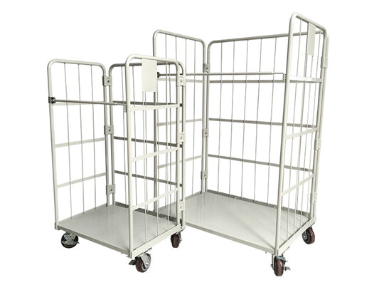 Contenedor rodante panel de tres caras