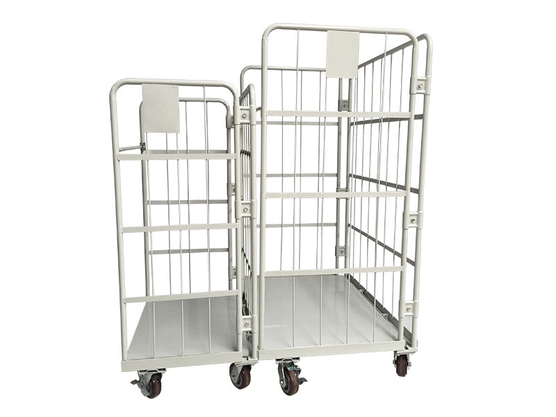 Contenedor rodante panel de tres caras